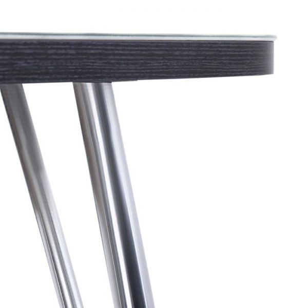 Стол прямоуголный с фп Орхидея белая 1000х600х777 стекло/подстолье чайка