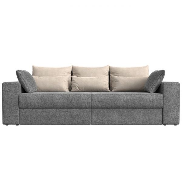 Диван прямой «Мэдисон», механизм еврокнижка, рогожка, цвет серый