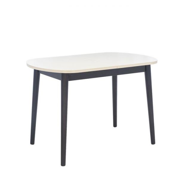 Стол раздвижной Leset Акра 1Р, венге, стекло кремовое 1100/1400х700х740