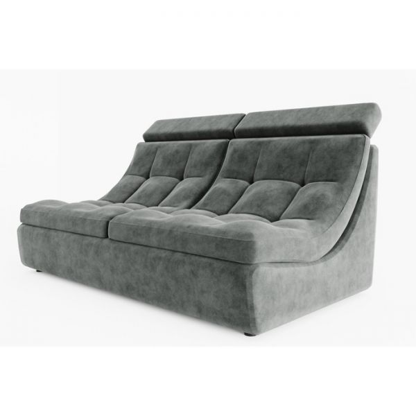 Прямой диван «Монако 3», механизм дельфин, ППУ, велюр, цвет селфи 01