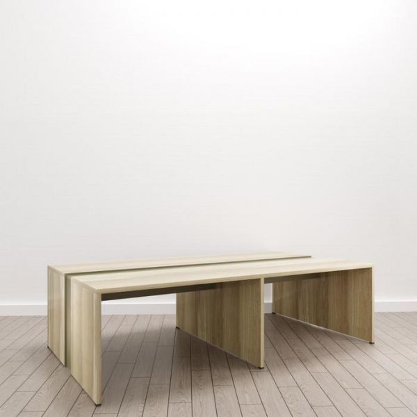 Стол для переговоров 2700*1500*750 мм Дуб/Мокко