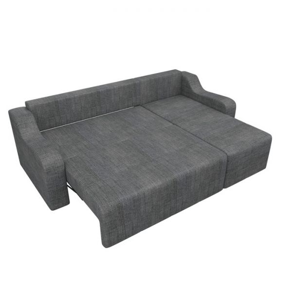 Угловой диван «Элида», правый угол, рогожка, цвет бежевый