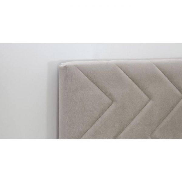 Кровать Милана, 1600х2000, ортопедическое осн+ПМ, Светлый кварцевый серый/Фог