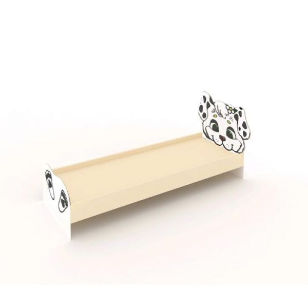 Кровать детская «Далматинец», 1400 ? 600 мм, МДФ, цвет белый