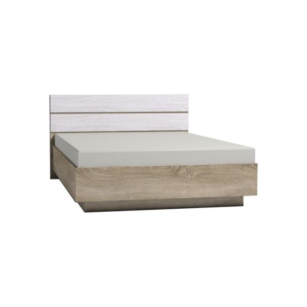 Кровать Люкс «Монако 308» 1400 ? 2000 мм, цвет дуб сонома / ясень анкор светлый
