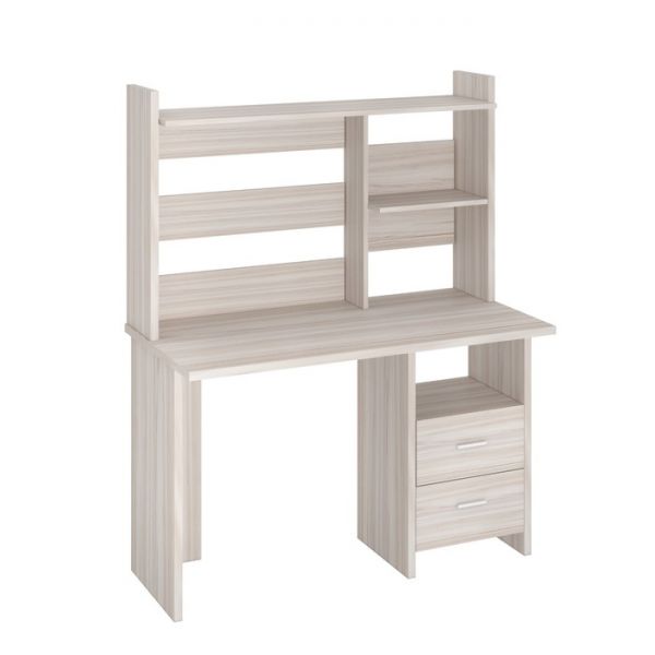 Компьютерный стол, 1200 ? 600 ? 1520 мм, цвет нельсон/белый