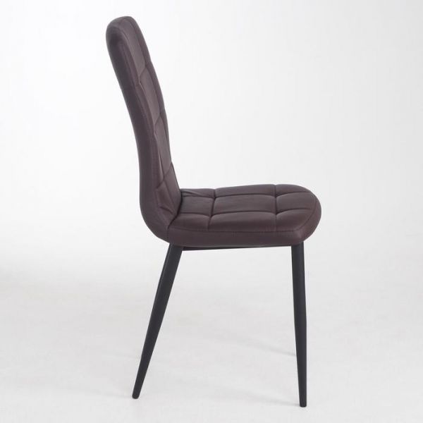 Стул "Квадро" Металл черный/AERO кремовый