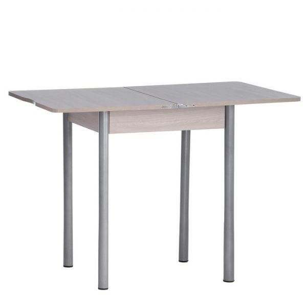 Стол ломберный Мини 500/1000х590х750 металик серый/Ясень шимо светлый