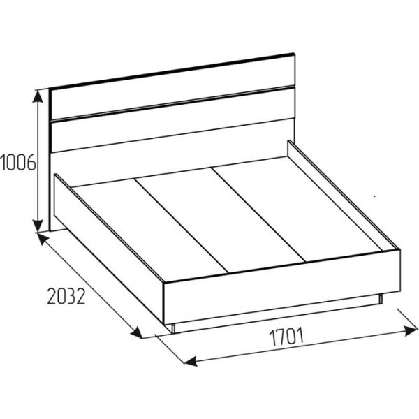 Кровать Люкс «Монако 388», 1400 ? 2000 мм, цвет венге / ясень анкор светлый