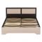 Кровать Милан МК-1,6  1600х2000 Венге/Дуб молочный