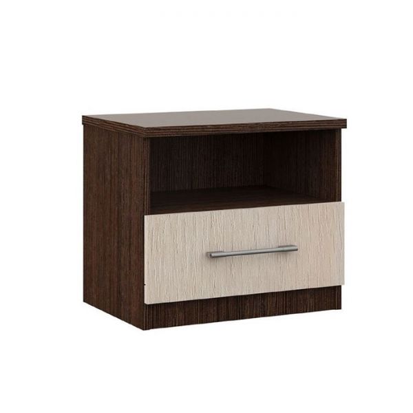 Комплект из двух прикроватных тумб «Аврора», 510 ? 372 ? 460 мм, цвет венге/дуб молочный