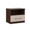 Комплект из двух прикроватных тумб «Аврора», 510 ? 372 ? 460 мм, цвет венге/дуб молочный