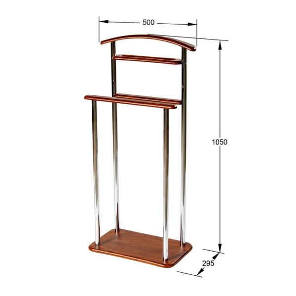 Вешалка напольная «Элдридж», 295 ? 500 ? 1050 мм, цвет белый
