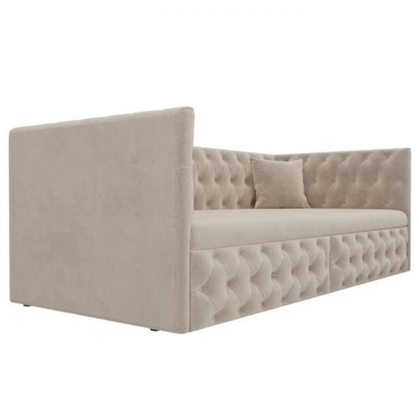 Детский диван «Найс», бельевой ящик, велюр, цвет бежевый