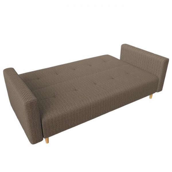 Прямой диван-книжка «Вест», механизм книжка, рогожка, цвет бежевый