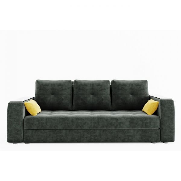 Прямой диван «Сенатор», механизм пантограф, велюр, цвет селфи 01 / селфи 03