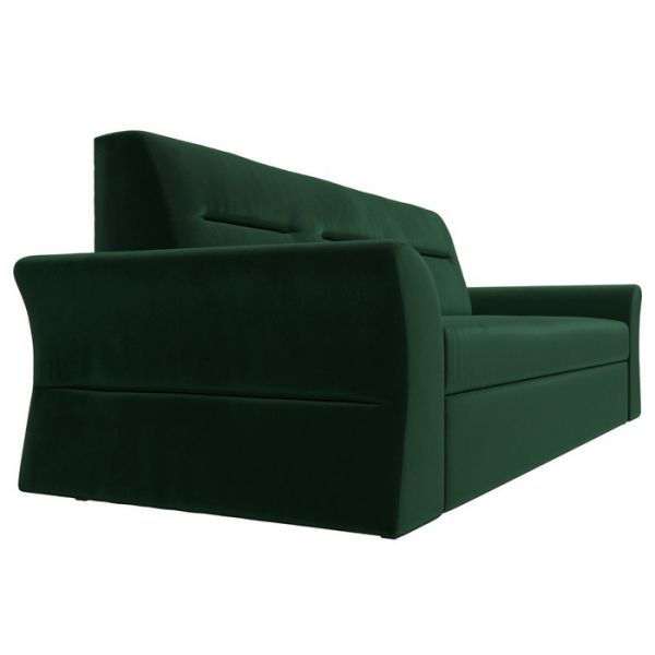 Прямой диван «Клайд», механизм дельфин, велюр, цвет бежевый