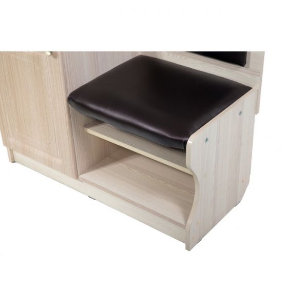 Банкетка №1, 900х430х920, Ясень/Баклажан(221)