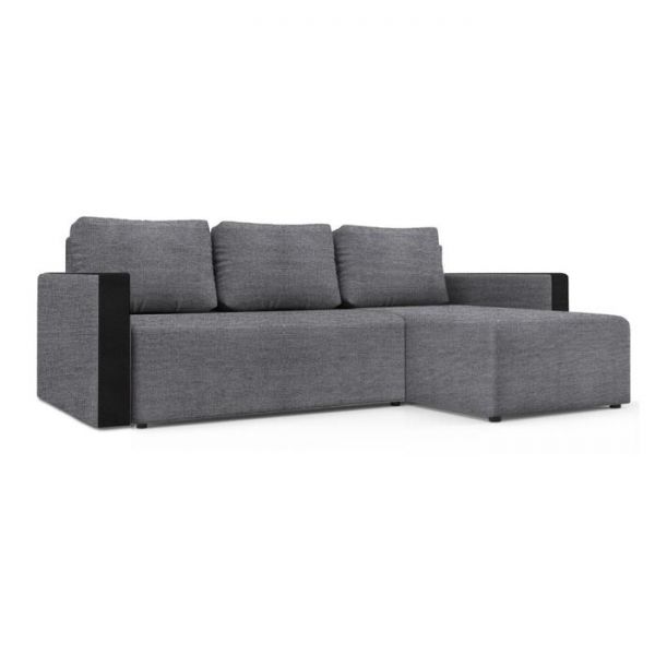 Угловой диван «Алиса 3», рогожка, цвет savana chocolate / savana camel / мarvel dark brown