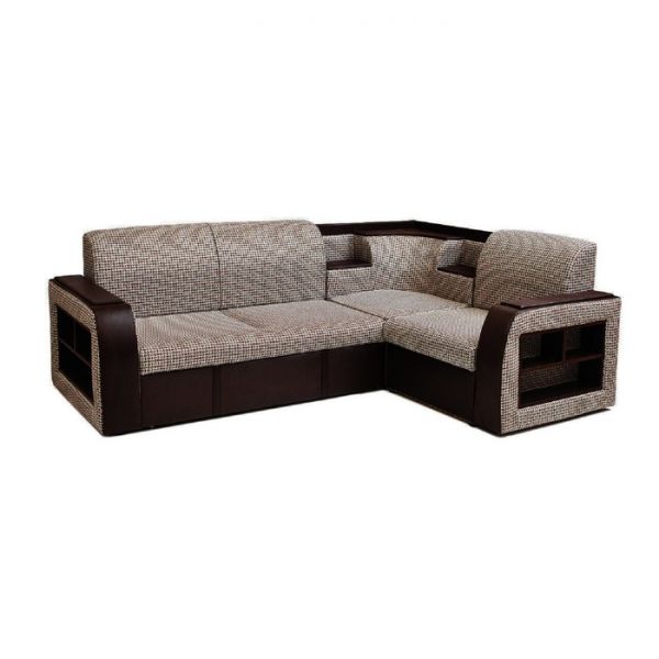 Угловой диван «Фараон», ППУ, механизм дельфин, цвет галс 3 / астор 536