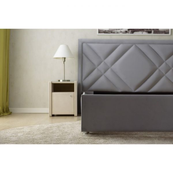 Кровать «Акрополь» без ПМ, 140 ? 200 см, ортопедическое основание, цвет velutto 51