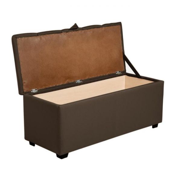 Пуф Осло 1000х400х410 Рогожка CHOCOLATE