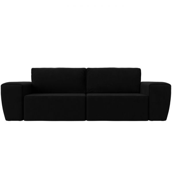 Прямой диван «Беккер», механизм еврокнижка, микровельвет, цвет бежевый