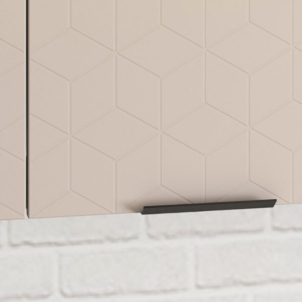 Кухонный гарнитур Стоун 1800х600 белый/грей софттач/палисандр