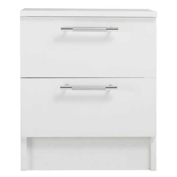 Тумба прикроватная Лазурит, 400*466*430, Белый/Белый