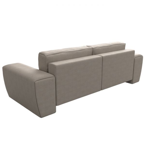 Прямой диван «Беккер», механизм еврокнижка, рогожка, цвет бежевый