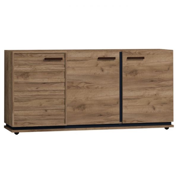 Тумба Nature 5, 1714 ? 445 ? 833 мм, цвет гаскон пайн / чёрный