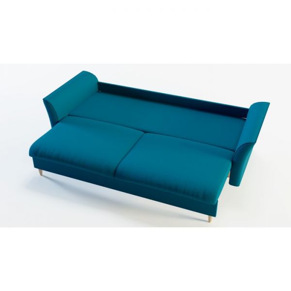 Диван прямой «Барселона», механизм пантограф, велюр, цвет альба 044 / альба 071