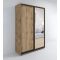 Шкаф-купе «Сим ДЗ», 1200 ? 600 ? 2310 мм, ЛДСП, зеркало, цвет дуб крафт