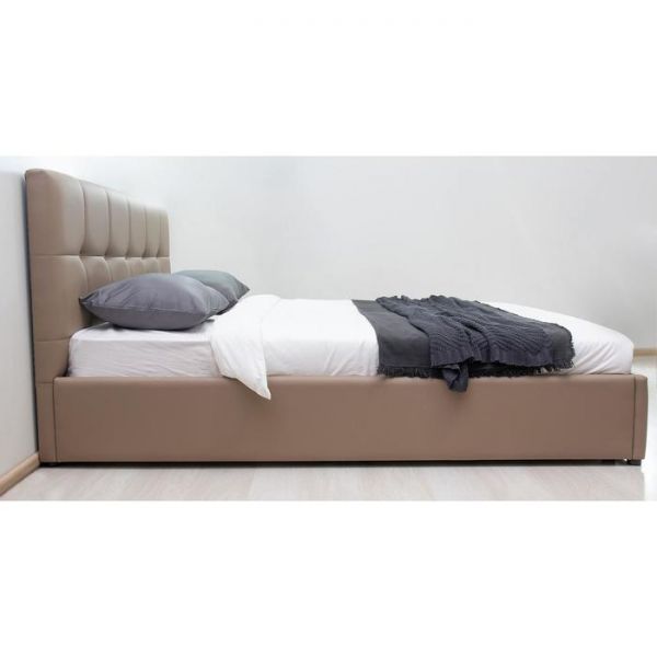 Кровать Хлоя, 1600х2000, ортопедическое осн+ПМ, Капучино