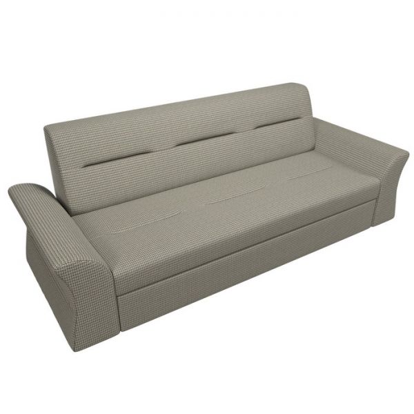 Прямой диван «Клайд», механизм дельфин, рогожка, цвет бежевый