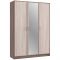 Шкаф 3-х створчатый распашной с зеркалом ШР3/1 2100х1500х500 Ясень Шимо Светлый/Темный