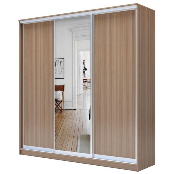 Шкаф-Купе Хит-23-20-151, 2300х2000х620 Ясень шимо темный