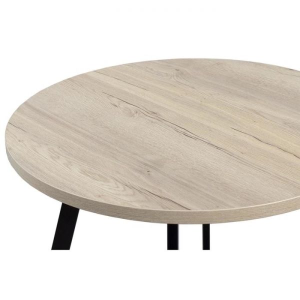 Стол РИМ D-940/1390 Дуб Галифакс белый/Опора РИМ Гаспар-К, черный матовый