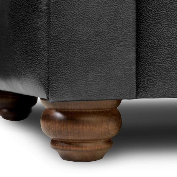 Диван "Честерфилд" 2х местный, экокожа, темно-зеленый