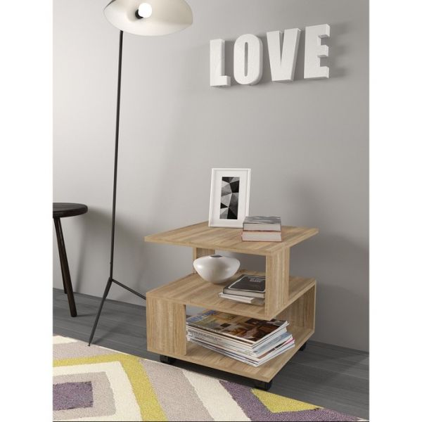 Стол журнальный «Салоу», 450 ? 450 ? 465 мм, цвет дуб сонома