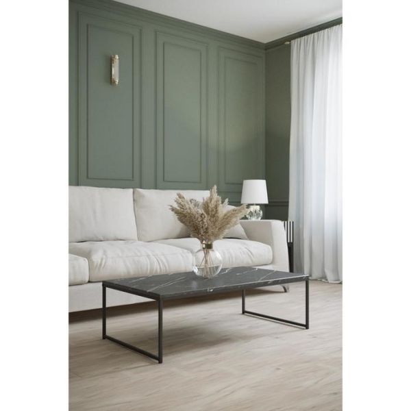 Стол журнальный «Инсайд», 1020 ? 545 ? 300 мм, металл, МДФ, цвет белый мрамор