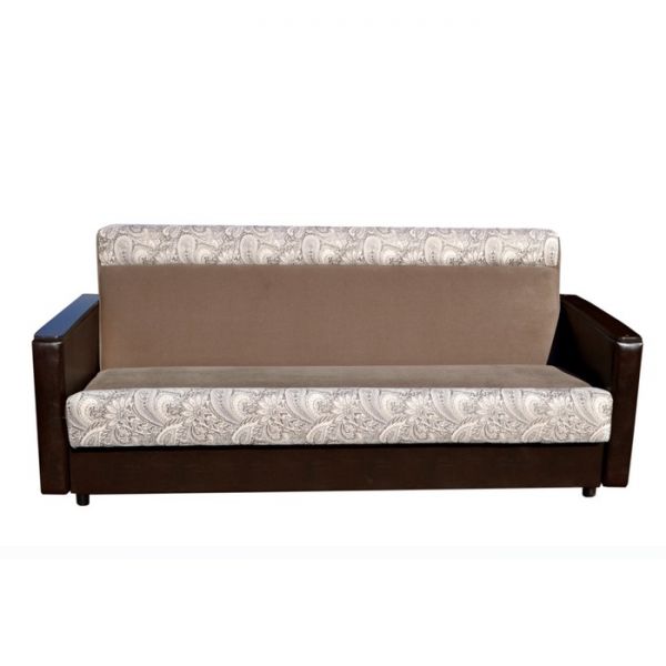 Диван "Книжка ППУ", ткань Дублин 2 / Аркон 3 / коричневый