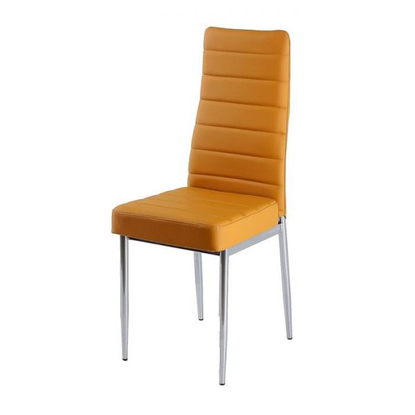 Стул на металлокаркасе В-1 хром люкс/черный