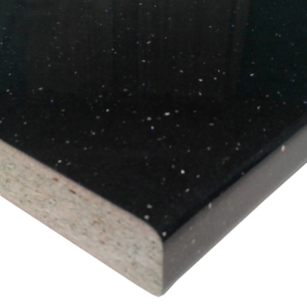 Столешница 3050х600х38 Черная искра ГЛЯНЕЦ