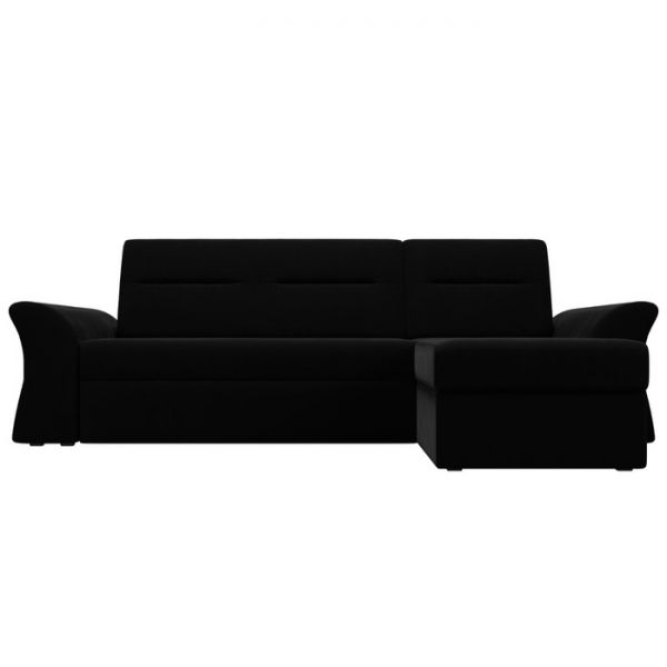 Угловой диван «Клайд», механизм дельфин, микровельвет, цвет бежевый