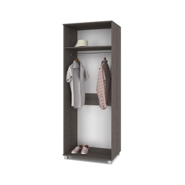 Шкаф Ева Е21 520х800х2100 двухстворчатый Анкор темный/светлый