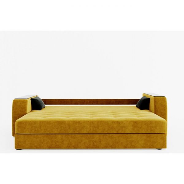 Прямой диван «Сенатор», механизм пантограф, велюр, цвет селфи 01 / селфи 03