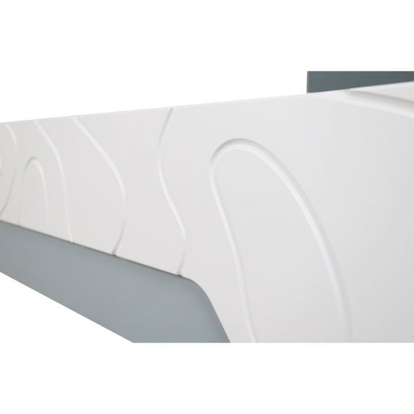 Каркас кровати Кристабель-14 1400х2000 дуб ирландский/белый/серо-голубой