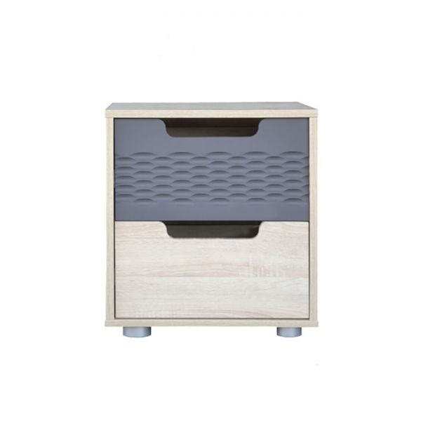 Тумба прикроватная «Мишель», 454 ? 370 ? 510 мм, 2 ящика, цвет дуб сонома / графит