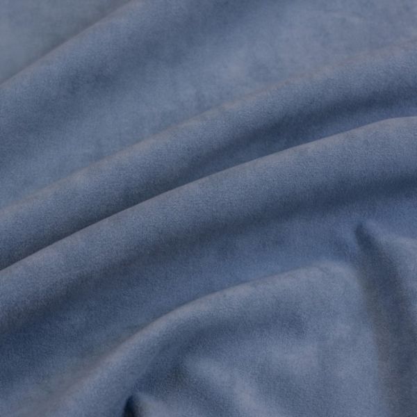 Прямой диван «Прайм 9», механизм книжка, независимый пружинный блок, велюр, цвет синий